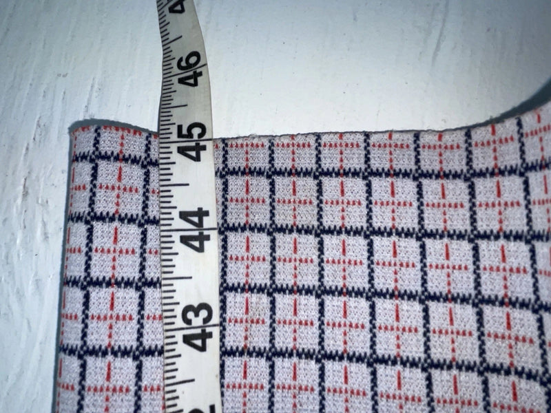 New Vintage Blue And Red Lined Dickson Jenkins Polyester Pants #723 3A-124