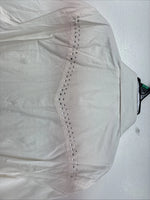 New Women’s Cumberland White Gem Long Sleeve Pearl Snap Size XL KK-84