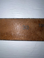 New Brown Genuine Leather Chambers Wildlife Tooled 30” Belt #6381 Z-167