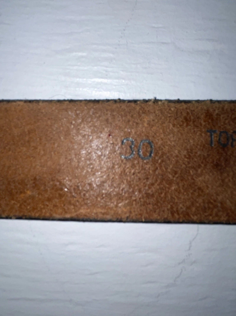 New Brown Genuine Leather Chambers Wildlife Tooled 30” Belt #6381 Z-167