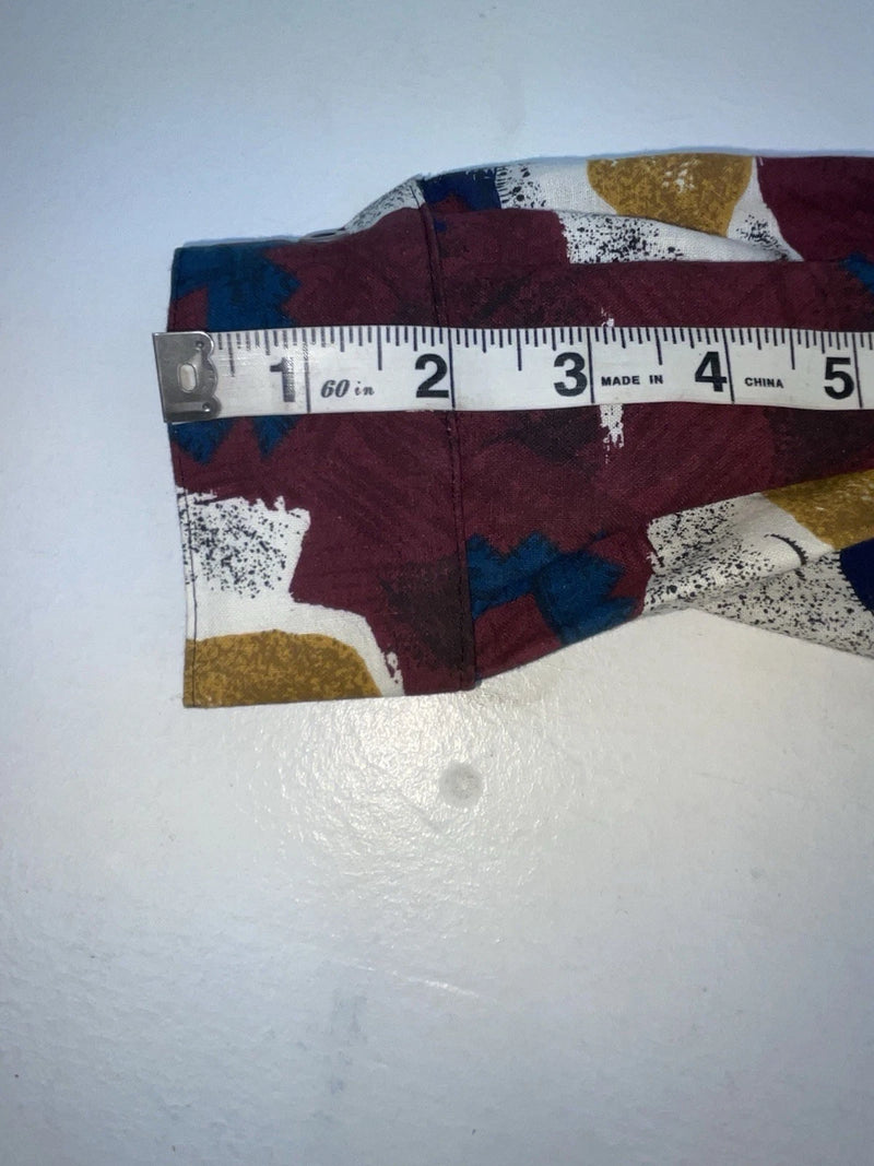 New Men’s Maroon Cowboy Threads Long Sleeve Button Up Shirt M #7904 3B-56