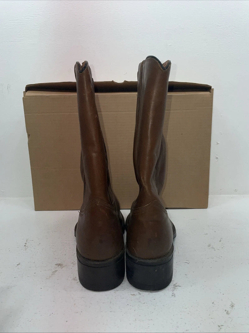 New Men’s Brown Texas Brand Cowboy Boots. N 7244 11 D. 8-69