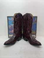 New Men’s Burgundy Nocona Cowboy Boots. 7011 9.5 9 1/2 E. 4-44