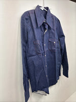 New Boys Panhandle Slim Blue Jean Long Sleeve Pearl Snap Size 12 DD-114