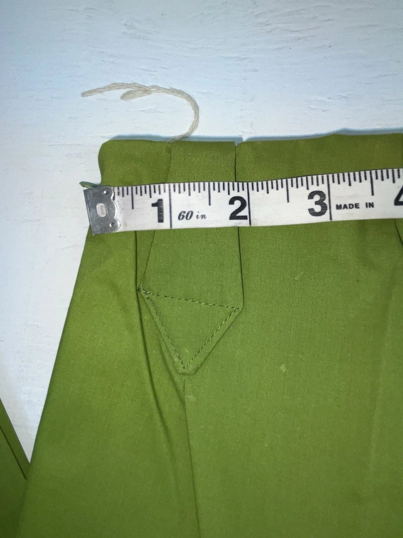 New Vintage Green Prior Polyester Pants #7391 ZZ-66