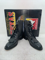 New Men’s Gray Lace Up Texas Brand Cowboy Boots. 8852 8 E E. 1-118