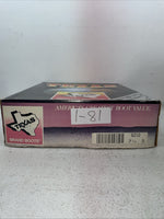New Men’s Black Texas Brand Cowboy Boots. 6210 7.5 7 1/2 D. 1-81