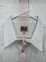New Men’s ELY Cattleman White Designed Long Sleeve Pearl Snap 17 X. 35 XL R-34