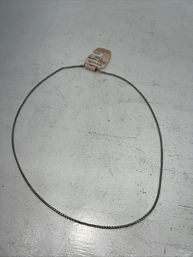 New Women’s Western Charm Silver Chain Necklace. 29661 A-85