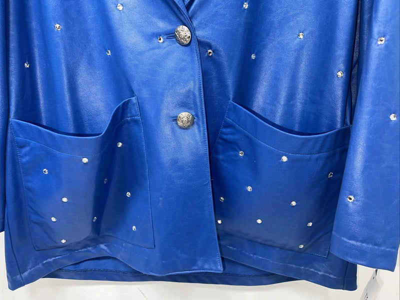 New Women’s Blue 1849 Authentic Ranchwear Western Show Jacket XXL #2932 UU-16