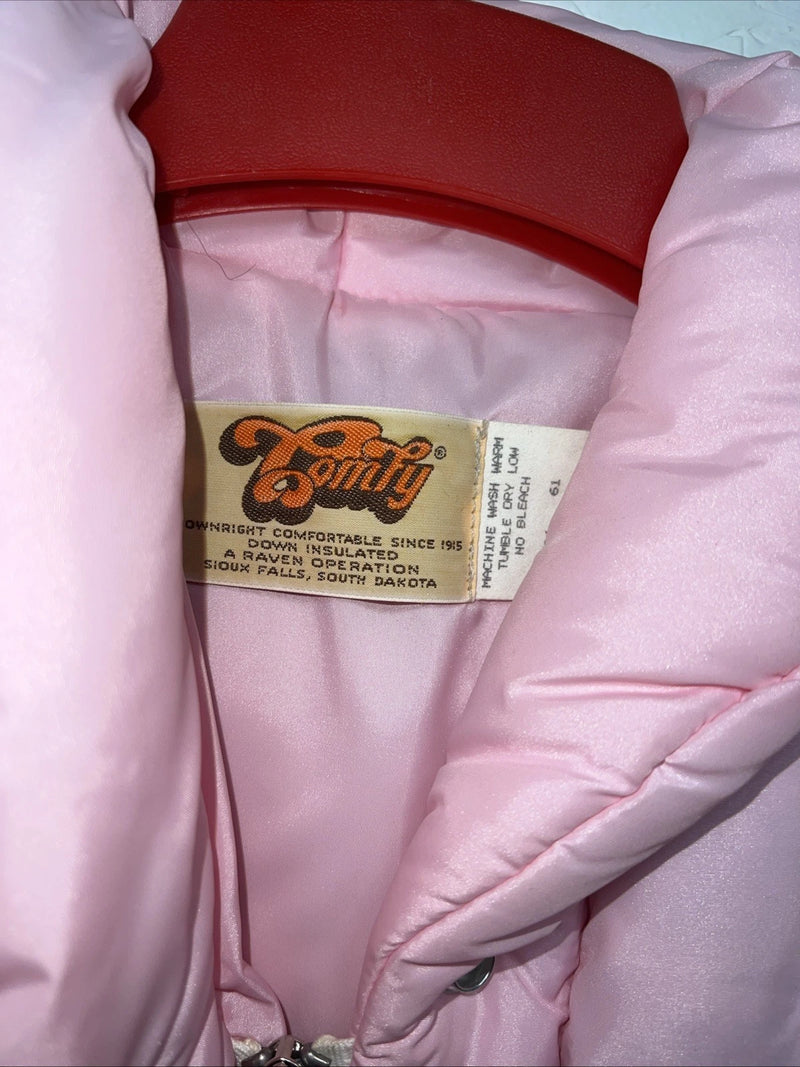 New Women’s Comfy Pink puffer Jacket Size 12 #05704 QQ-15 