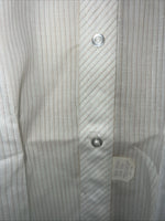 New Children’s Tan Stripped Tem-Tex Western Long Sleeve Button Up Shirt. 16 S-35