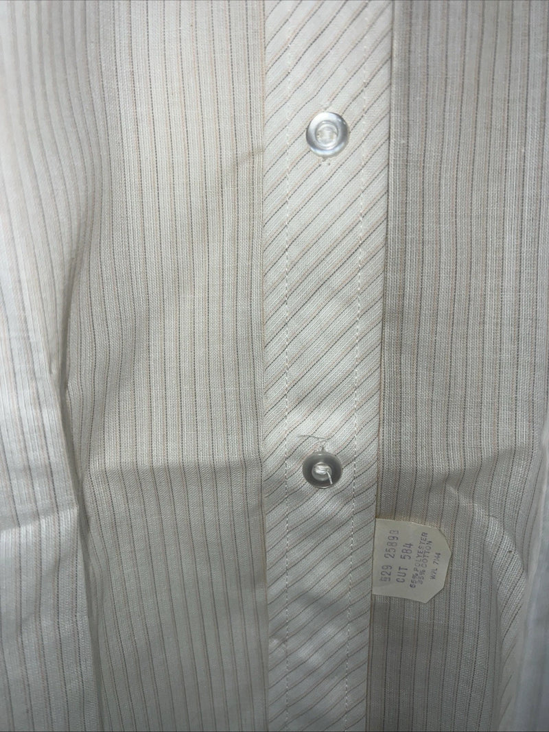 New Children’s Tan Stripped Tem-Tex Western Long Sleeve Button Up Shirt. 16 S-35