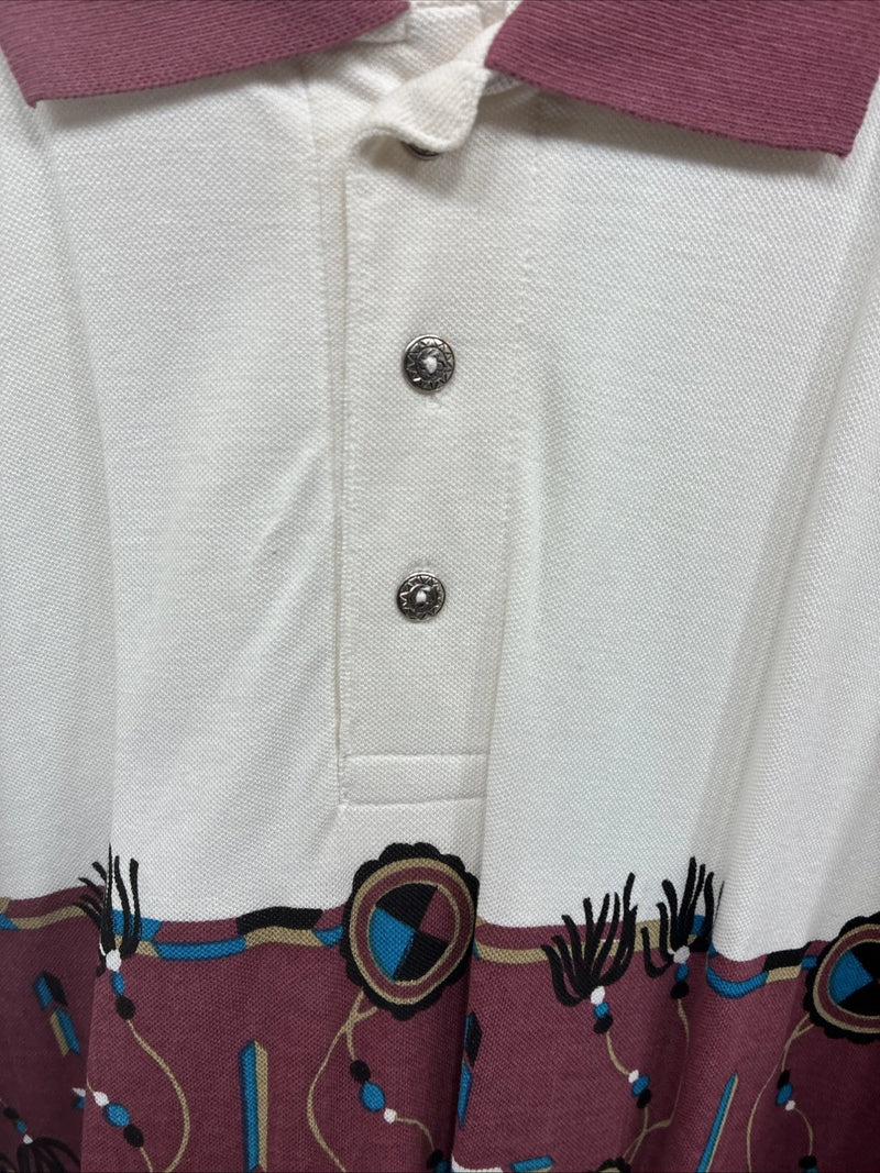 New Men’s GunSmoke White Red Short Sleeve Polo 3XL E-56