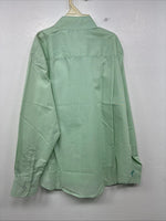 New Kids Mustang Green Long Sleeve Button Up English Shirt Size 12 YY-21