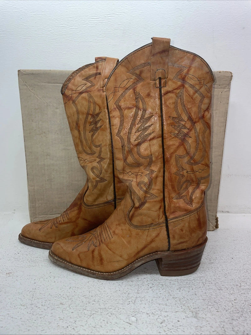 New Men’s Brown Texas Imperial Cowboy Boots. M 134 7.5 7 1/2 D. 1-83