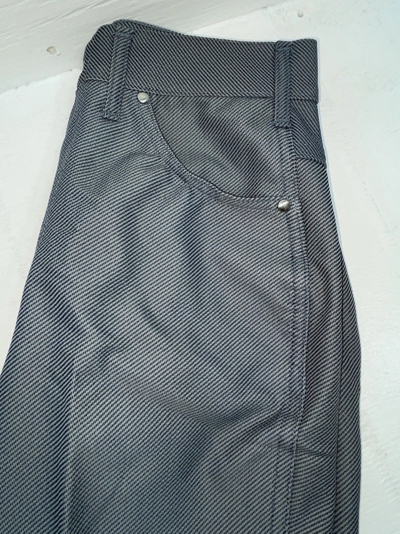New Vintage Blue Speckled Miller Polyester Pants #2624 3A-19