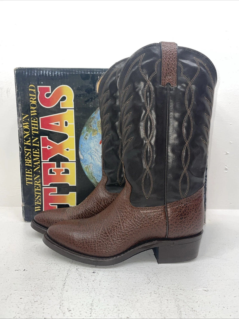 New Women’s Brown Texas Brand Cowboy Boots. 251527446 8.5 8 1/2 M. 16-119