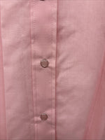 New Women’s White Horse Pink Gem Long Sleeve Pearl Snap XL II-2