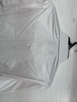 New Men’s White Horse White Simple Long Sleeve Pearl Snap Medium K-42