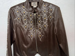 New Women’s 1849 Authentic Ranchwear Brown Western Show Short Jacket Small H-602
