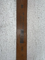 New Brown Genuine Leather Wildlife Tooled Belt 34” #6380 Z-7