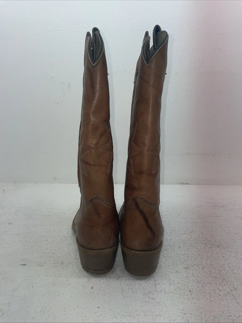 New Men’s Brown Texas Brand Cowboy Boots. B 5979 9 D. 3-79