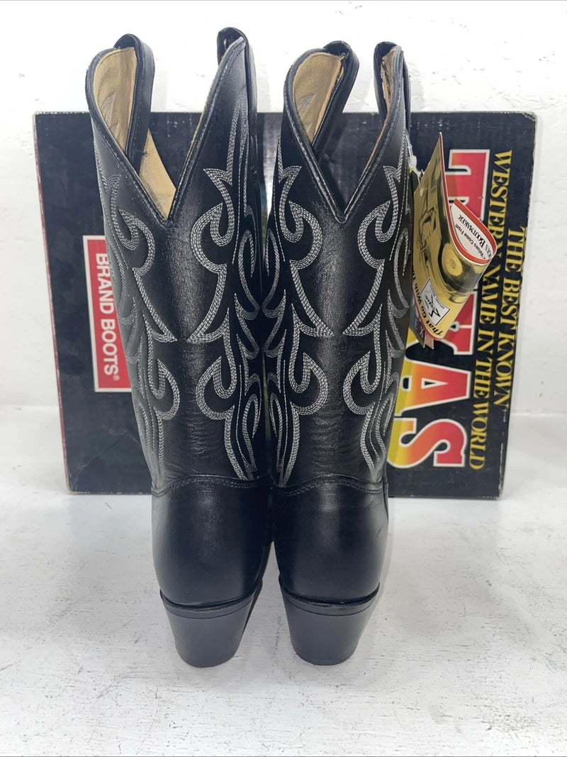 New Women’s Black Texas Brand Cowboy Boots. 4970 7 M. 18-98