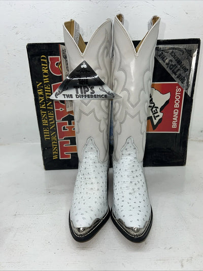 New Women’s White Texas Brand Cowboy Boots. 4207 6 M. 20-108