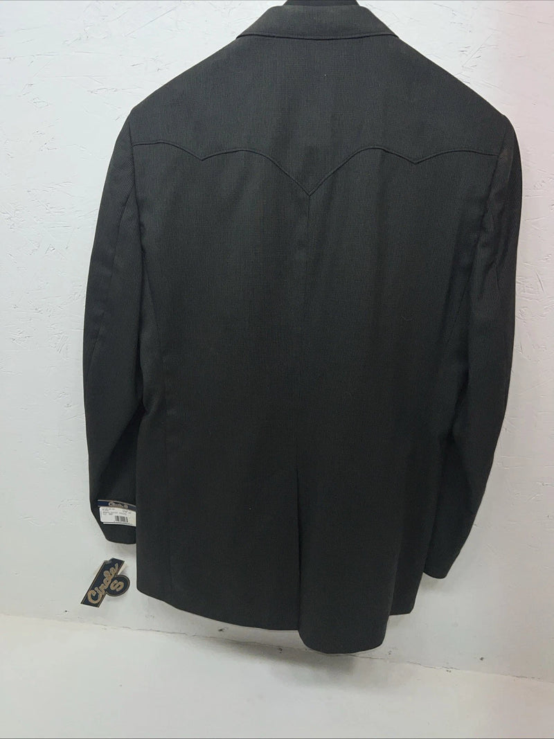 New Men’s Circle S Gray Suit Jacket 48L #24244 II-601