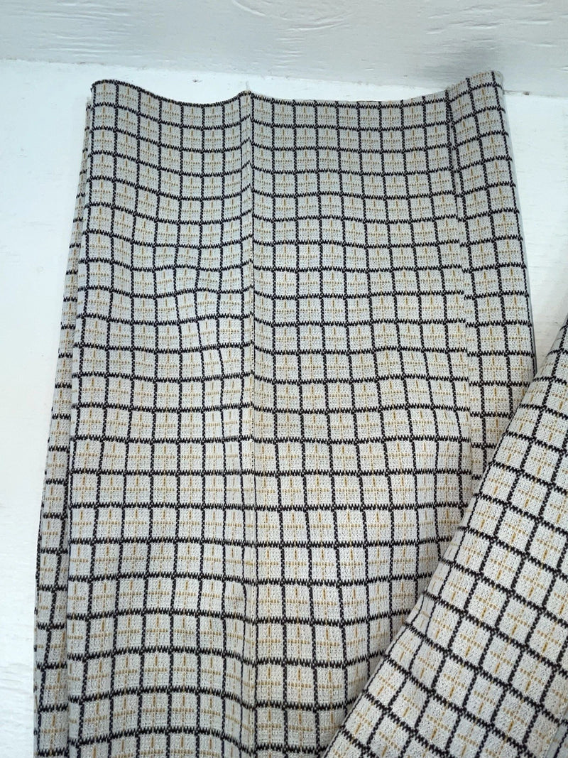 New Vintage Yellow And Black Striped Dickson Jenkins Polyester Pants #724 VV-69