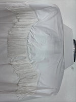 New Women’s White Horse White Fridge Long Sleeve Pearl Snap XXL TT-33