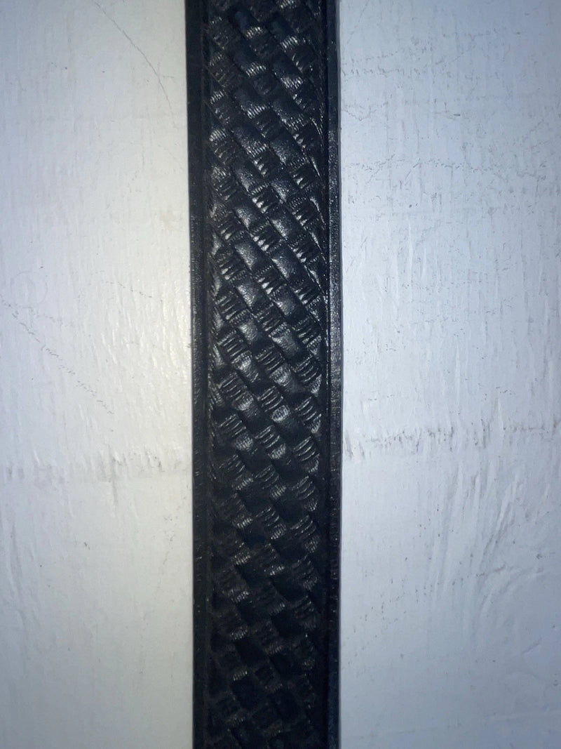 New Black Genuine Leather Tooled 34” Belt #UN605 JJ-11