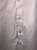 New Men’s Pink HbarC Ranchwear Pearl Snap Long Sleeve Shirt. 16x33 L P-50