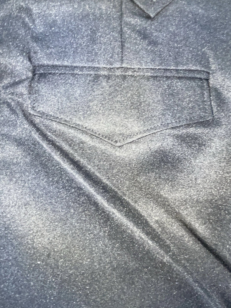 New Vintage Black Circle S Polyester Pants #CP4793 OO-35