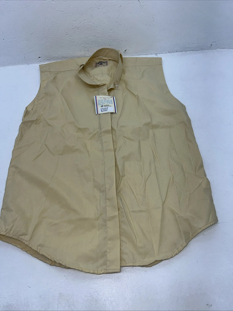 New Children’s Yellow Tough 1 Sleeveless English Riding Shirt. 16 23-2125 G-47