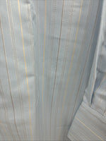 New Men’s ELY Cattleman Blue Stripe Long Sleeve Pearl Snap 16 X 34 Large V-113