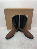 New Men’s Brown American West Cowboy Boots. 6.5 6 1/2 E E 6851. 1-32