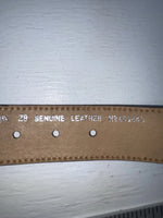 New Brown Genuine Leather Nocona Silver Bling Tooled 28” Belt #N2463448 NN-12