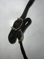 New Fabtron Black Nylon Halter/Bridle Trail Combo With Split Reins #NP54-5 W-43