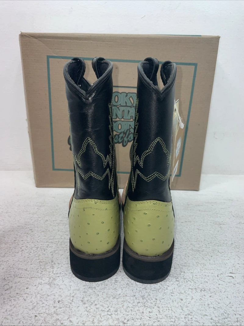 New Youth Green Smoky Mountain Cowboy Boots. 3027 Y 4.5 4 1/2. 2-173