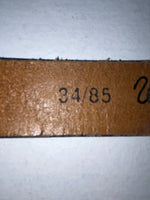New Brown Genuine Leather Wrangler Tooled 34” Belt #5080/17 Z-39