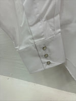 New Men’s ELY Cattleman White Long Sleeve Pearl Snap 16.5 X 36 Large AA-70