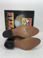 New Men’s Brown Texas Brand Cowboy Boots. 7808 9.5 9 1/2 D. 5-30