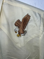 New Men’s Yellow ELY Wildlife Collection Western Pearl Snap Shirt Small A-171