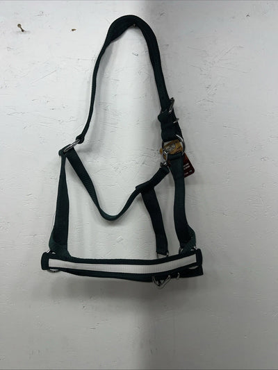 New Tough 1 Green White Nylon Deluxe Draft Halter #50-9575 W-36