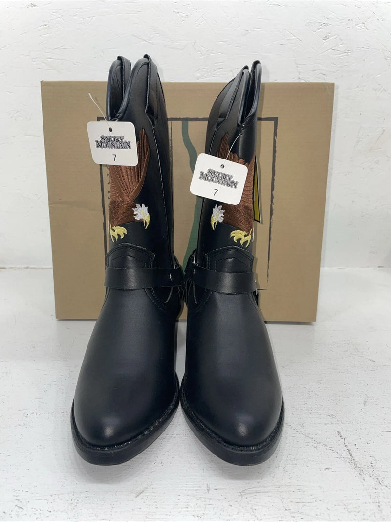 New Women’s Black Smoky Mountain Cowboy Boots. 1080 Y 7. 18-59