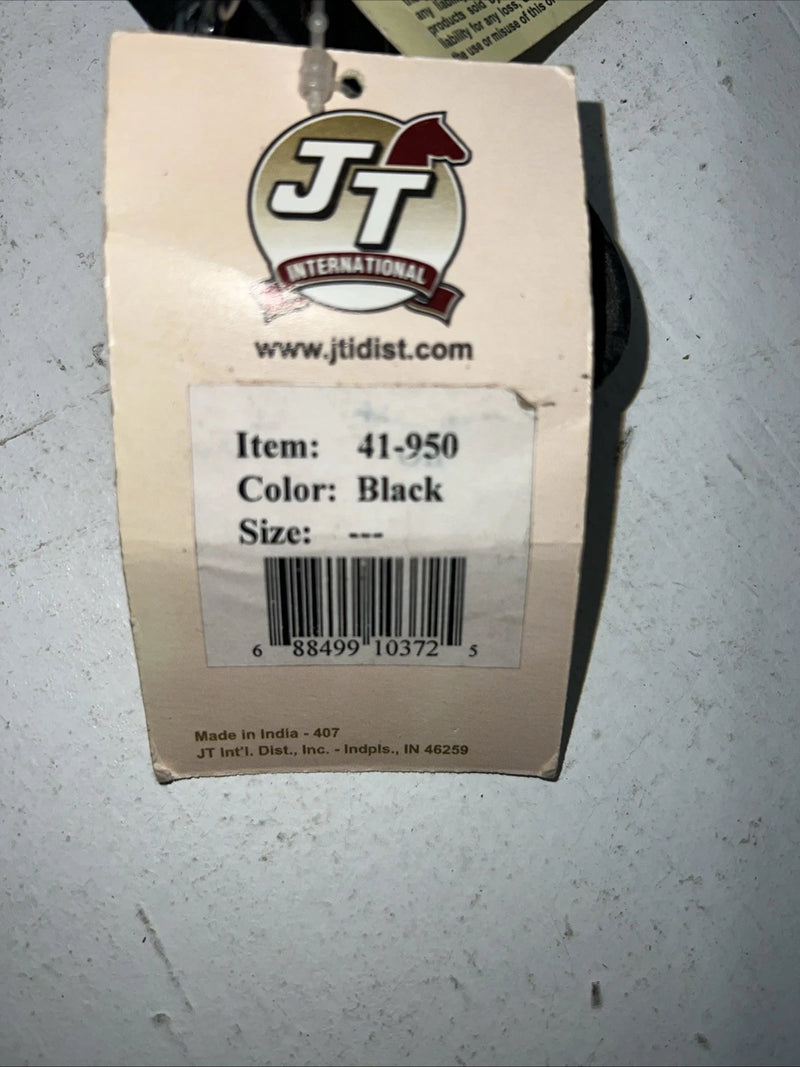 New Royal King Black Genuine Leather Tripping Collar #41-950 Y-23