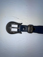 New Blue Genuine Leather Nocona 34” Belt #G359 Z-124