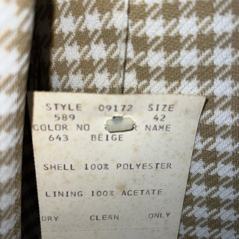 New Men’s Pioneer Wear Tan Plaid Suit Jacket 42 #589 V-604